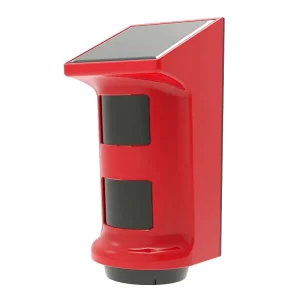 Solar Siren PIR with RF Remote Outdoor Home Alarm System IP65 Intruder Alarm Detector 120dB Alarm 100m Range