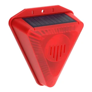 Solar Strobe Light Motion Detector Outdoor Solar Alarm 129db Sound Security Siren Light IP65 Waterproof Animal Control