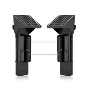 Solar Wireless 433MHz Outdoor 2-Beam Active Infrared Perimeter Alarm Detector