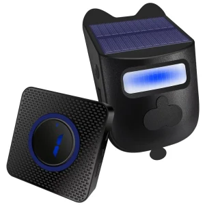 Solar Wireless Driveway Alarm Outdoor Waterproof Motion Sensor Detector Security Alert System Garage Carport Carbarn Alarm