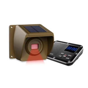 Solar Wireless Driveway Alert Garage Security Alarm with Motion Sensor Burglar Alarm System