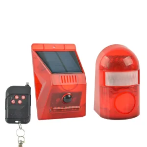 Sound and Light Alarm Solar Wireless Infrared Sensor Home Anti theft Sound and Light Alarm N911(C)