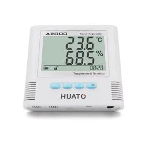 Sound and Light Alarm Temperature-Humidity Meter for Laboratory or Warehouse with Probe