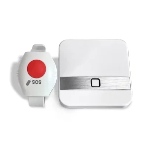 Special Big Button Design Waterproof Rolling Metal Plastic Portable SOS System Emergency Alarm Remote Control Set Elderly Care