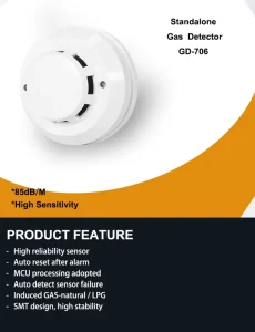 Standalone Combustible Gas Detector LPG Natural Gas Propane Leak Alarm Home Gas Safety Sensor