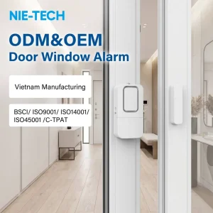 Standalone Door Window Alarm 120dB Loud Siren Magnetic Wireless Sensor Battery Operated Security Alert for Home Office