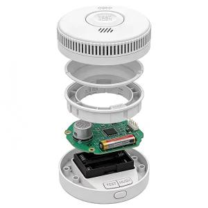 Standalone Fire Alarm Smoke Alarm with LED Indicator and Silence Button