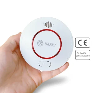 Standalone Fire Smoke Detector DC3V 10-Year Lithium Battery ABS Plastic