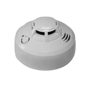 Standalone Fireproof Photoelectric Smoke Sensor Ceiling Mounted Audible Visual Alarm Mercury-Free Battery 80 Sqm