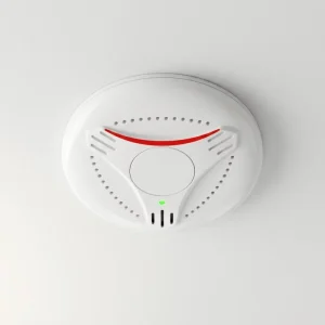 Standalone Photoelectric Smoke Detector with 10-Year Battery, ABS Plastic, 85 dB Alarm, CE EN14604