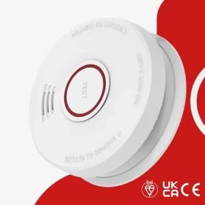 Standalone Photoelectric Smoke Detector with 9V Replaceable Battery EN14604