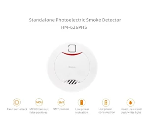 Standalone Smoke Alarm Detector for Fire Protection Home Security Alarm