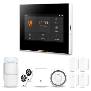 Staniot 433MHz Tuya Smart WiFi Wireless Home Security Alarm System Kit 12mm Ultra thin Body 600MHz Smart Chip Supports 200