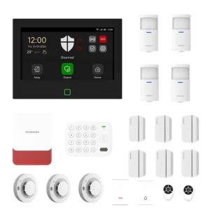 Staniot Secpanel 7 Home Alarm System Kit Tuya APP WiFi Wireless Door PIR Motion Detector Outdoor Indoor Siren for Home Security