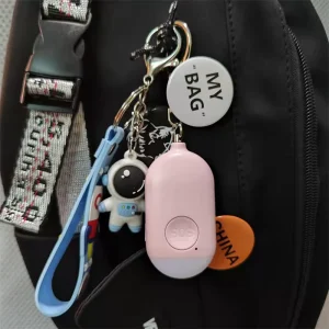 StarTrack Intelligence Self Defense Alarm Emergency Personal Alarm Keychain ABS Waterproof Rechargeable 130dB SOS Panic Button