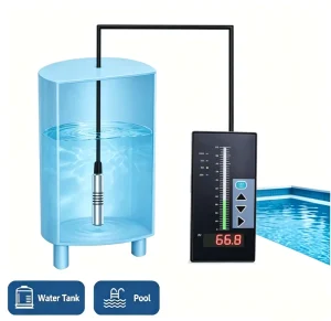Submersible Level Sensor with Indicator, Valve and Pump Control, 4-20 mA, RS485, IP68 Liquid Level Alarm