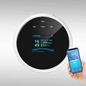 TFT LCD Digital Natural Gas and LPG Detector Wi-Fi Alarm with 10-20 m Detection Range