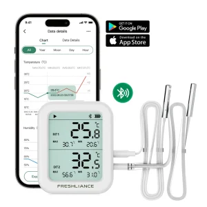 TH30B/TH30R Real-Time Monitoring Data Logger Temperature Humidity Instrument for Cold Chain Logistics