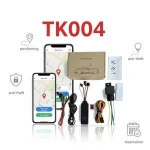 TK004 2G Wired Car GPS Tracker Hidden Motorcycle Car Anti-theft PC Compatible SMS GPRS Positioning ACC Detection Waterproof