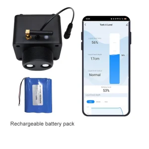 TLC2508 Ultrasonic Tank Level Sensor Battery Powered Smart Level Gauge for Tanks, Ponds, Reservoirs and IoT Water Management