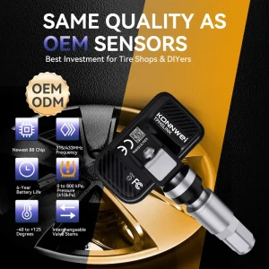 TPMS LINK Mobile Free App Bluetooth 5.2 Car Tire Sensor with 315 433MHz Sensors OBD & ECU Relearn