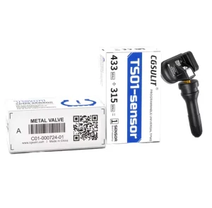 TPMS MX Sensor 315MHz and 433MHz 2-in-1 Universal Clamp-In Tire Pressure Sensor
