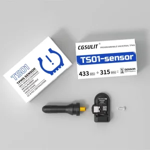 TS01 Universal 315 and 433 MHz 2-in-1 TPMS Sensor for Cars