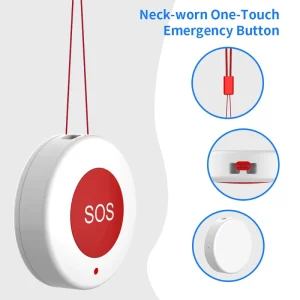 TUOAN 433Mhz Wireless SOS Emergency Button Suggest One Touch Emergency Call the Alarm Panel