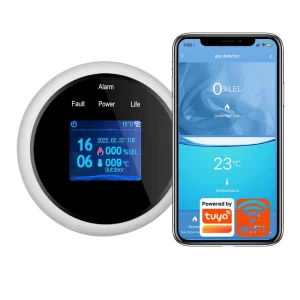 TY-GAS-85 WiFi Natural Gas Leakage Detector Sensor Digital LED Temperature Display for Home Kitchen