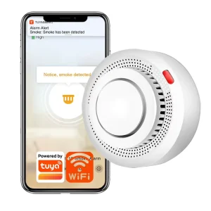 TY-SMK-4 WiFi Smoke Sensor with App Control for Home Alarm System
