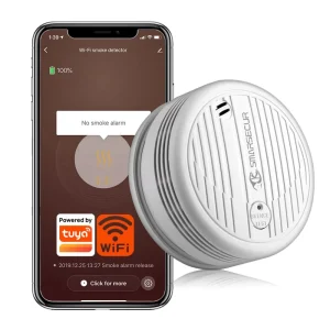 TY-SMK-7 Smart WiFi Smoke Detector and Fire Alarm for Home Security