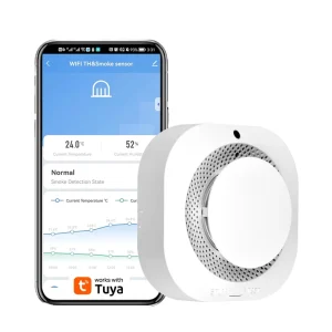 TY-SMK-S11 WiFi Smart Smoke Detector with Built-in Battery for Home, Child Rooms, Shops