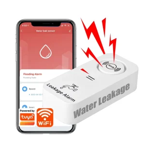 TY-WI-10 WiFi Water Leakage Alarm Detector with 90dB Alarm and Drainage Alert