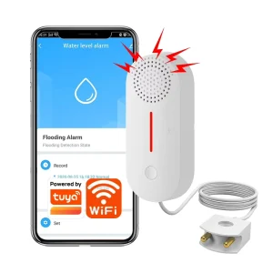TY WI 12 WiFi Water Leak Detector Water Leakage Sensor Alarm Smart Sound Light Alarm for Low Water Level Monitoring