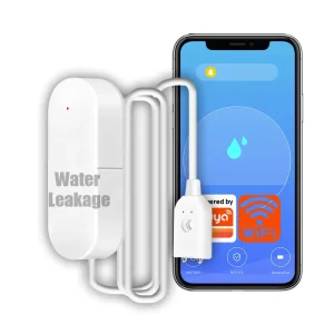 TY WI 4 WIFI Water Leak Sensor Detector Flood Alert Overflow Security Tuya Smart Alarm System Water Leakage Alarm Smart Life App