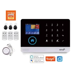 TYSH 433MHz Smart Home Security System WiFi GSM Wireless Alarm with App Control Tuya Technology SOS Feature