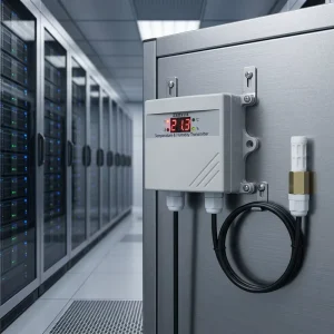 Temperature Monitor IP65 Industrial Grade 2 Channel Temperature Humidity SNMP Modbus Compatible 24 7 Cloud Monitoring
