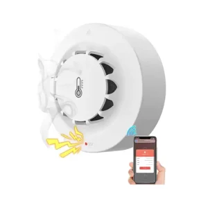 Temperature and Humidity Alarm Fire Alarm Detection Protection Home Security System Firefighters Tuya WiFi Smoke Detector