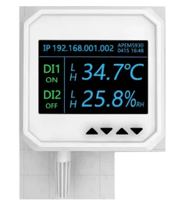 Temperature and Humidity Sensor for Environmental Monitoring System with Sound, Light, and Email Alarm