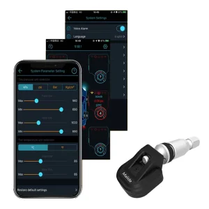Tire Sensors Universal 4wheels Ble 5.0 Mobile APP Real Time Detector Car Truck Tire Pressure Monitoring System