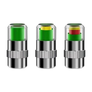 Tire Valve Caps with Pressure Indicator 36 PSI 2.4 Bar