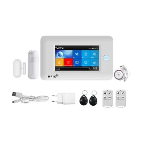 Touch Screen Wireless WiFi GSM RFID Card Burglar Alarm System Smart Home Security DIY Alarm TUYA Smart Life