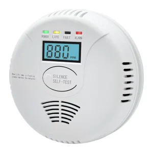Travel Carbon Monoxide Detectors UL CO Detector Alarm with Battery Power Digital Display for Home Kitchen