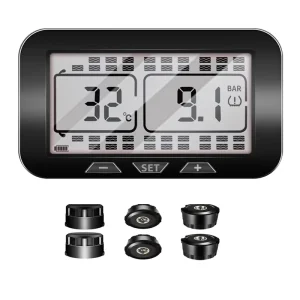 Truck RV Bus TPMS with 6 8 12 14 16 18 or 26 External Sensors 199 PSI Tire Pressure Monitoring System
