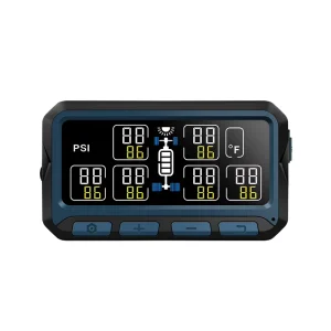 Truck Tire Pressure Monitoring System 0-199 psi with Direct-Drive Sensor Color Screen and 6 Alarm Modes