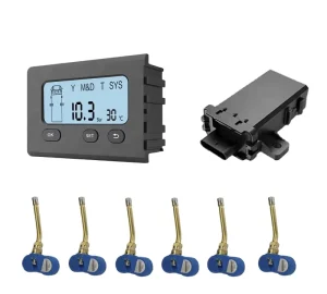 Truck Valve Internal TPMS Wireless Tire Pressure Monitoring System for 6 to 18 Tires