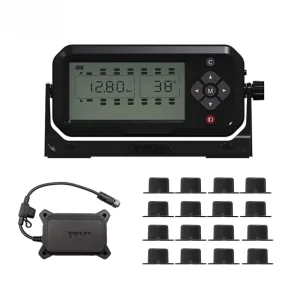 Truck and Trailer TPMS Alarm System with 16 Internal Paste-Type Sensors