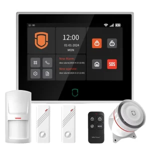 Tuya 7inch WiFi 4G GSM GPRS ABS Motion Sensor Smart Life Security Alarm App Remote Control Monitoring 100-200m Range HORN Alarm