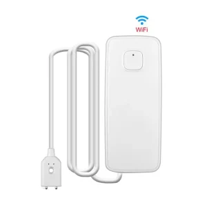 Tuya ABS Wireless Smart WiFi Water Leak Sensor Alarm Alexa Google Home Support for Kitchen Basement Bathroom Home Security