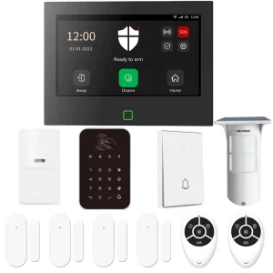 Tuya App Remote Mobile Wifi Gsm Wireless Home Burglar Security Alarm System with 8 Wired 200 Wireless Zones